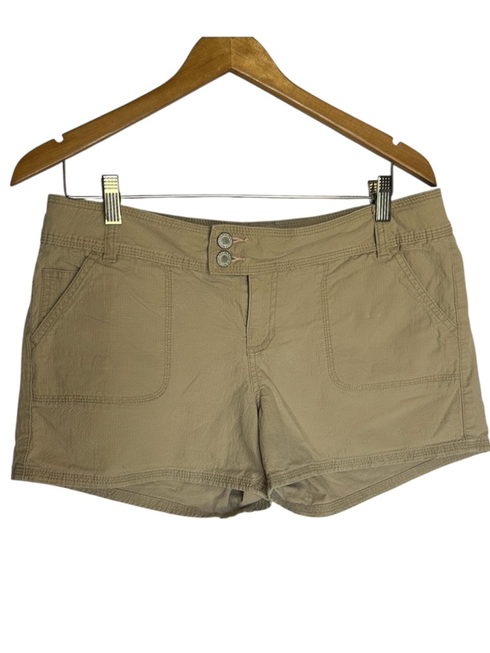 Personal Identity Khaki Low Rise Shorts Juniors 13/14 Textured Ripstop
